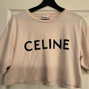 Celine Cropped T Shirt